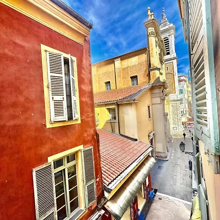 Elegant Flat With Ac, Heart Of Old Nice, Walking To The Beach! شقة